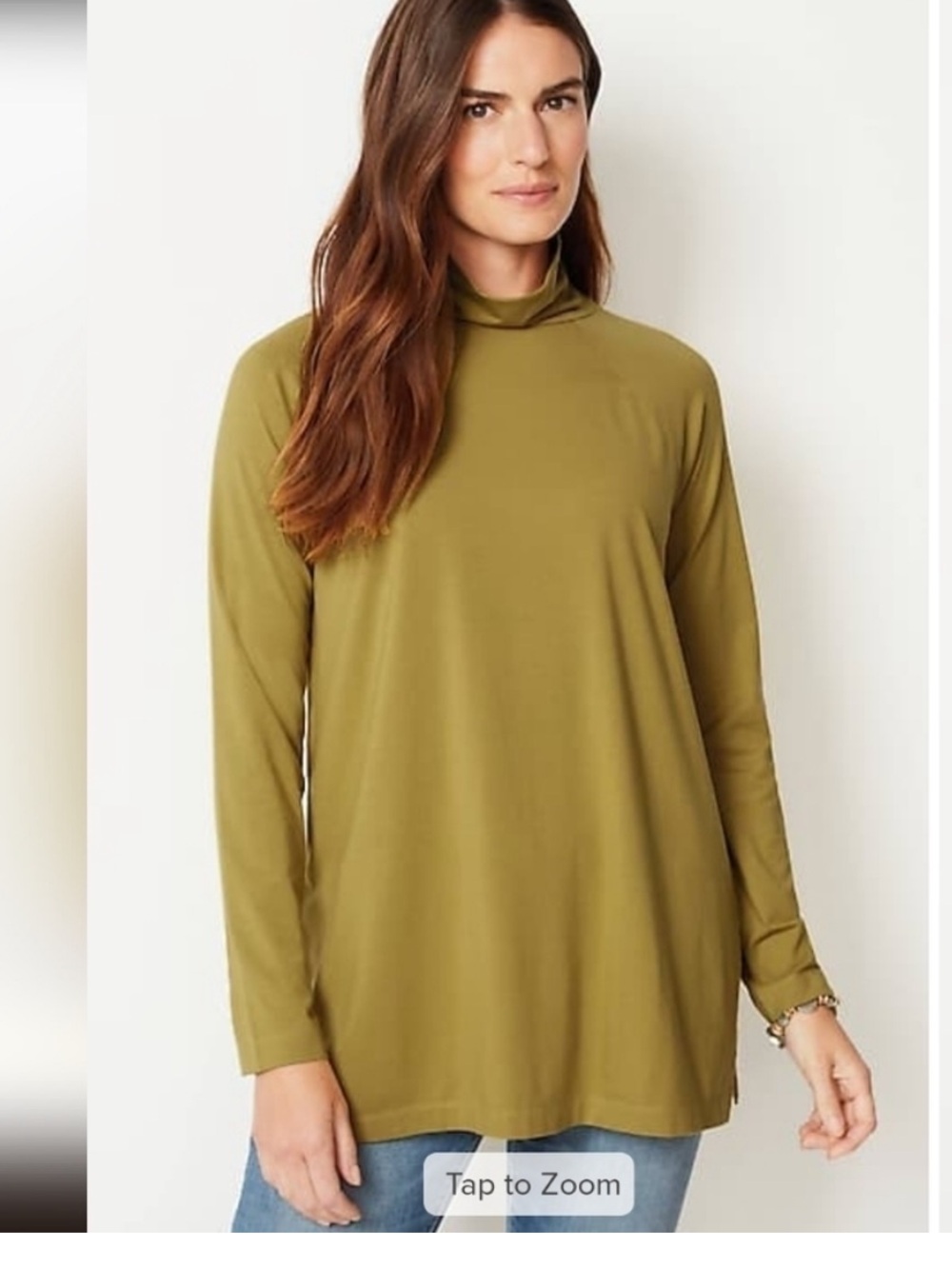 J Jill Luxe Supima Everyday Turtleneck Tunic | XL